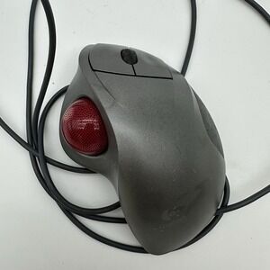 Logitech Trackman Wheel Mouse Optical T-BB18 804360-1000‎ Silver Tested